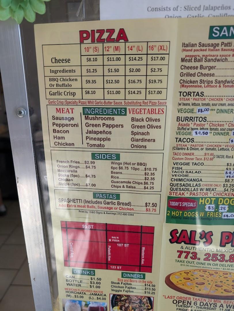 Sal's Pizza & Authentic Mexican Food